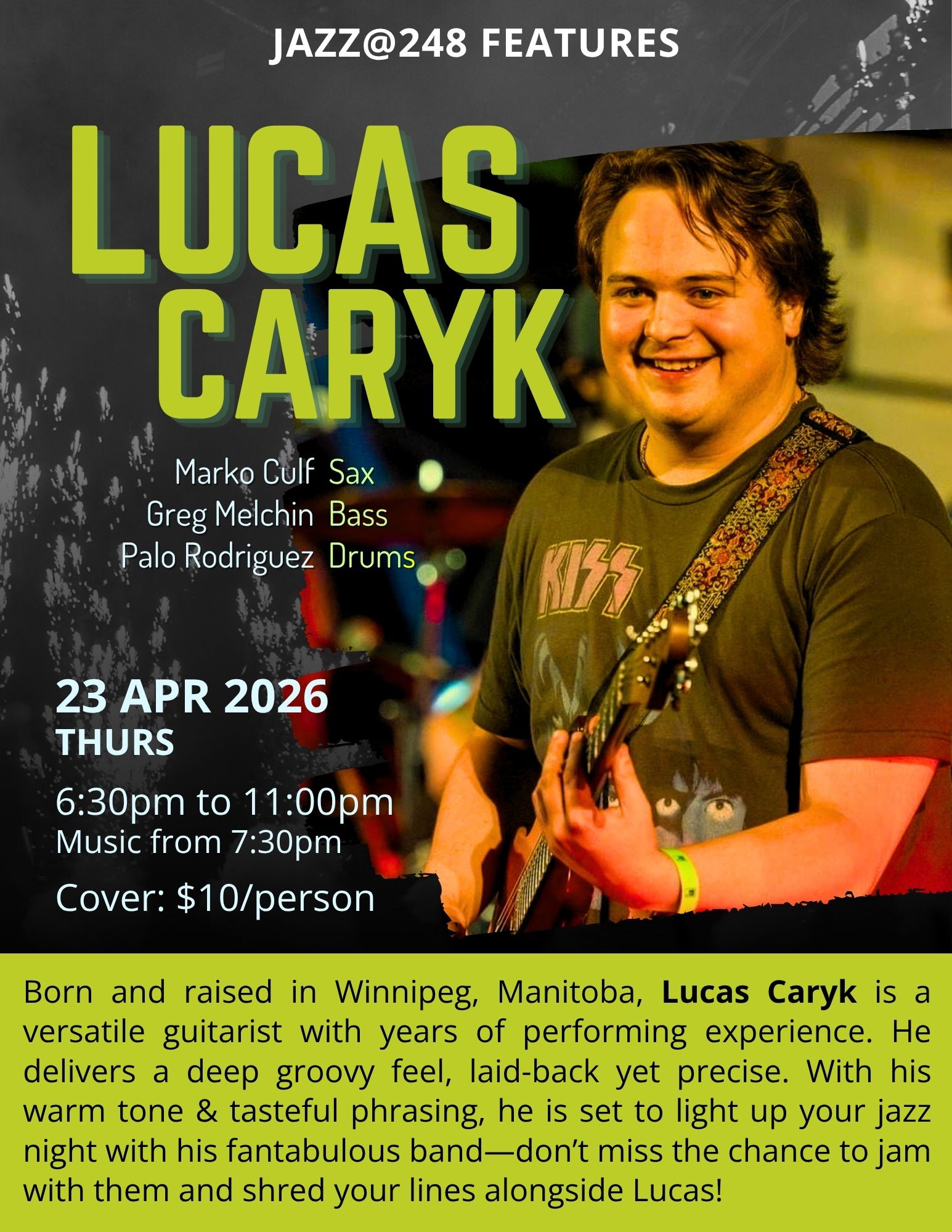 Feature Night — Lucas Caryk event poster