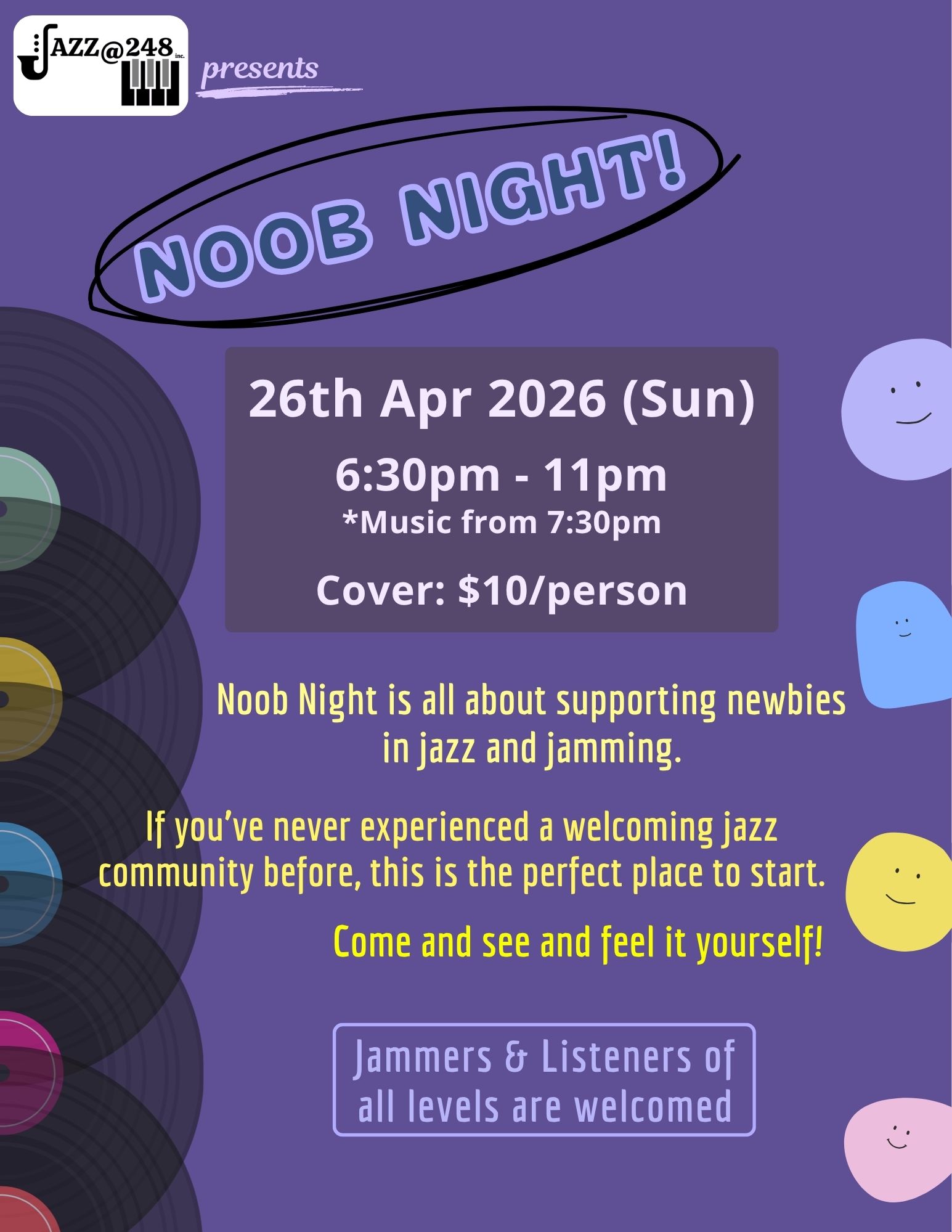 Noob Night event poster