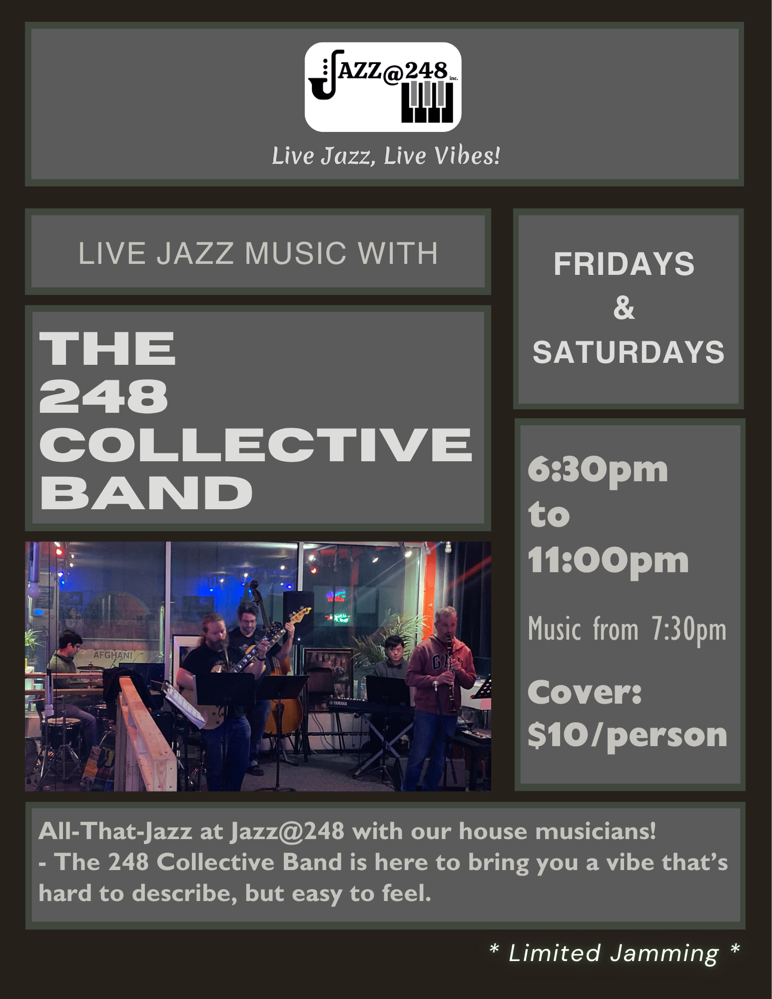 The 248 Collective Band event poster